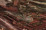 Polished Tiger Iron Stromatolite Slab - Billion Years #261991-1